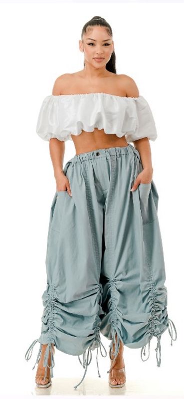 On A Yacht Pants-Light Blue