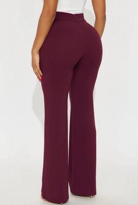 Miss Me Yet High Waist Pants-Wine