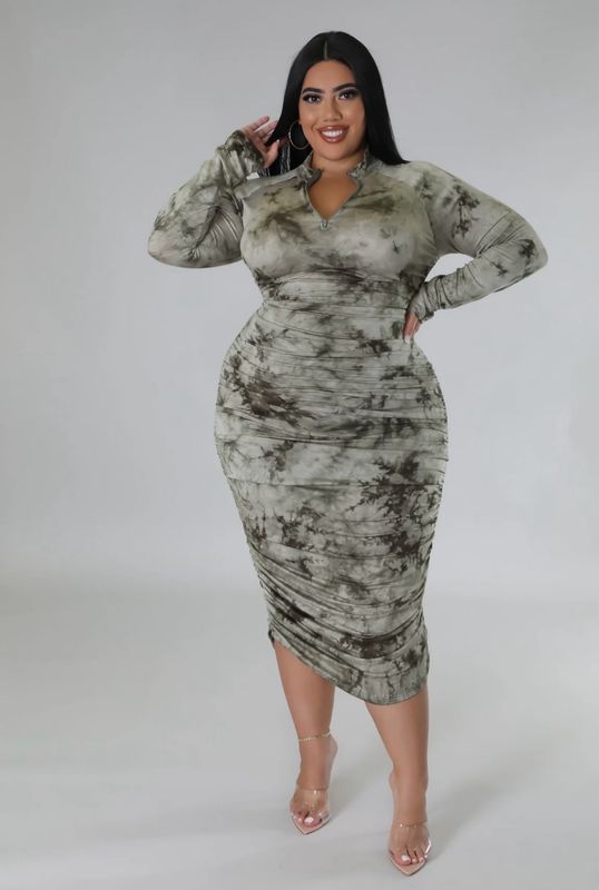 Short Temper Midi Dress