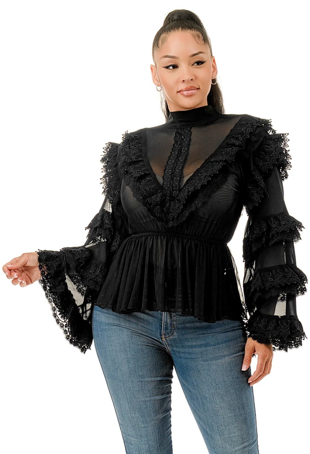 Victoria Top-Black Victoria Top-Black