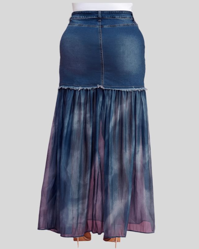 Rainstorm Denim Skirt
