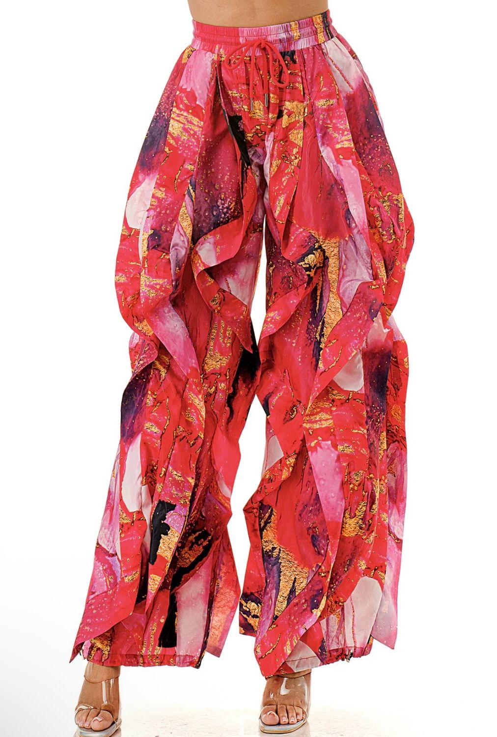 Mystical Jogger Pants-Red Multi
