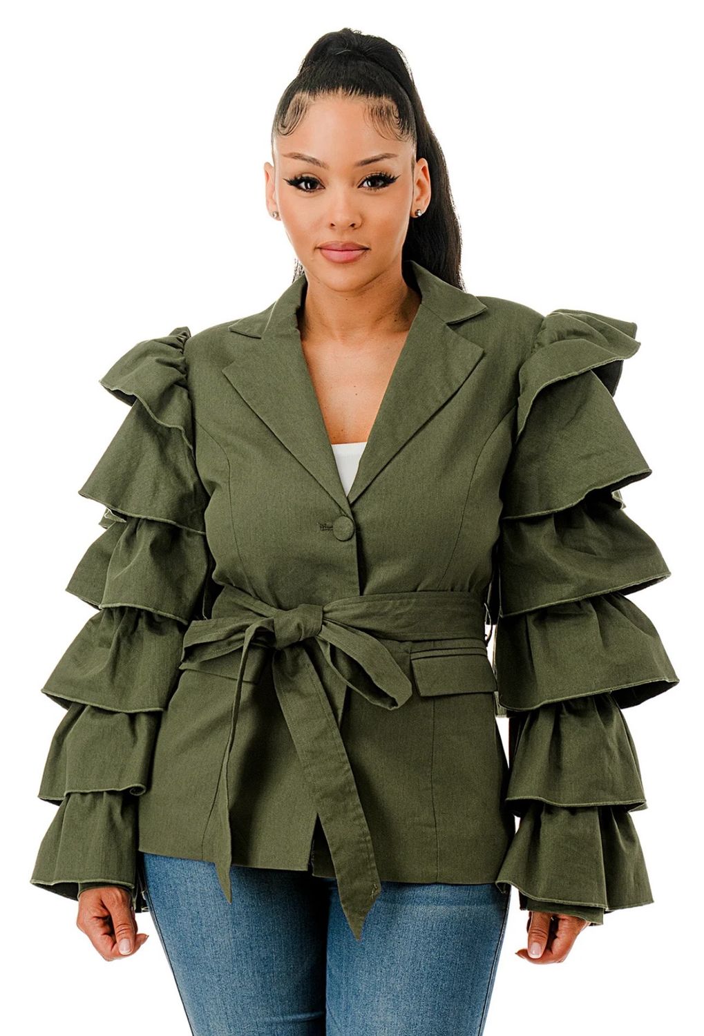 Standing Out Blazer-Olive Standing Out Blazer-Olive