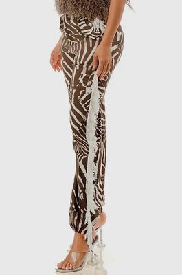 Salute Me Pants-Zebra Brown