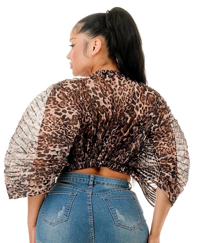 Beach Walk Top-Leopard Print