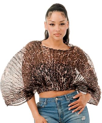 Beach Walk Top-Leopard Print