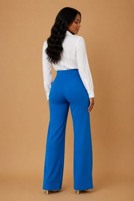 Miss Me Yet High Waist Pants-Sky Blue