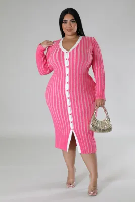 Cool Breeze Midi Dress-Curvy