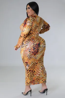 Fierce Looks Midi Dress-Curvy