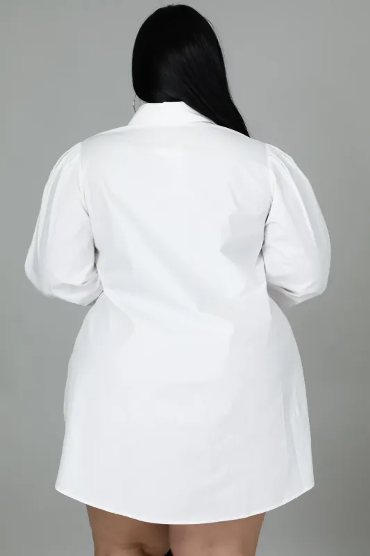 Twist Of Fun Shirt Dress-Curvy