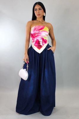 Showing Off Wide Leg Denim