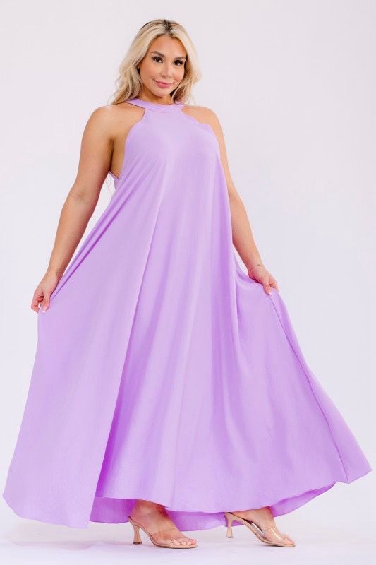 Out To Sea Maxi Dress-Lilac