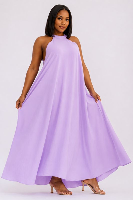 Out To Sea Maxi Dress-Lilac