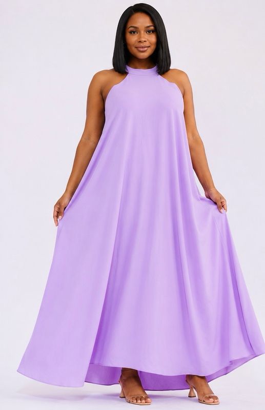 Out To Sea Maxi Dress-Lilac