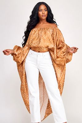 Good Days High Low Top-Brown Good Days High Low Top-Brown
