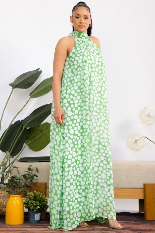 Little Miss Dotty Jumpsuit-Green