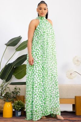 Little Miss Dotty Jumpsuit-Green