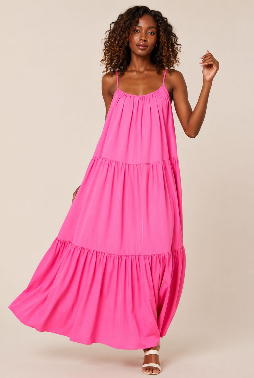 Glowing Now Maxi Dress-Pink Glowing Now Maxi Dress-Pink