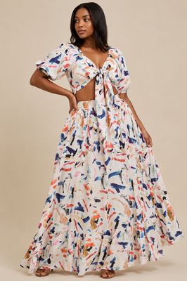 Art Deco Two Piece Skirt Set