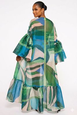 Coast To Coast Duster-Green Multi