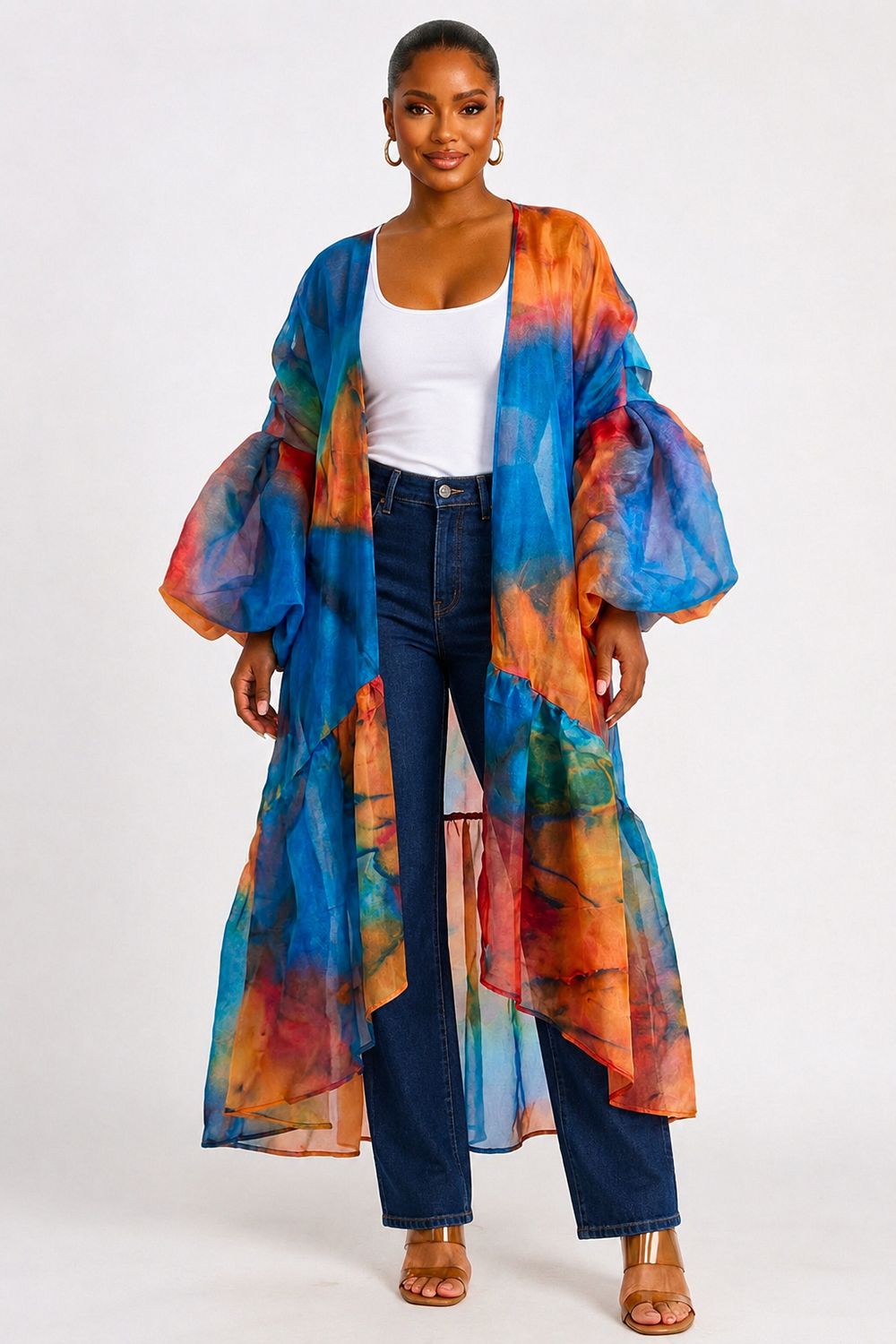 Coast To Coast Duster-Blue Multi Coast To Coast Duster-Blue Multi