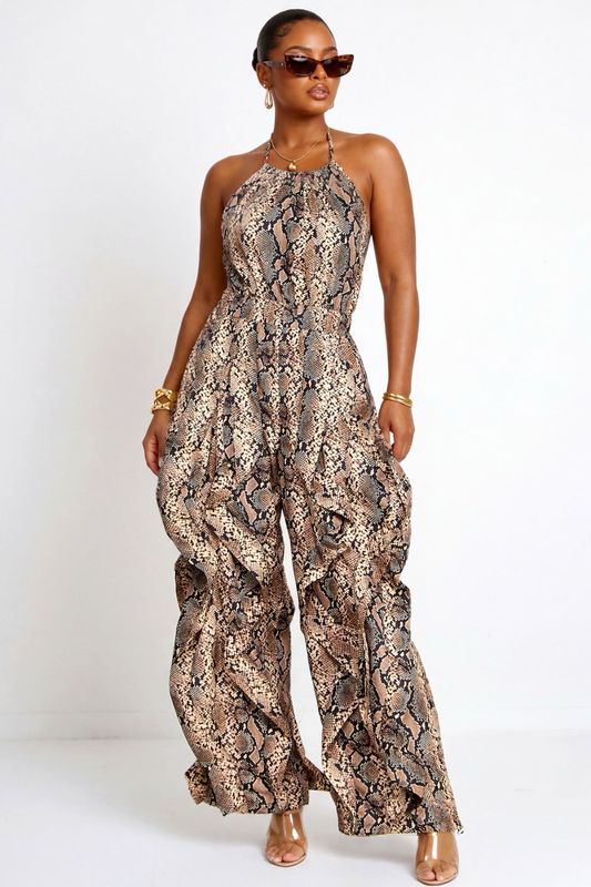 Mystical Jumpsuit-Snake Print