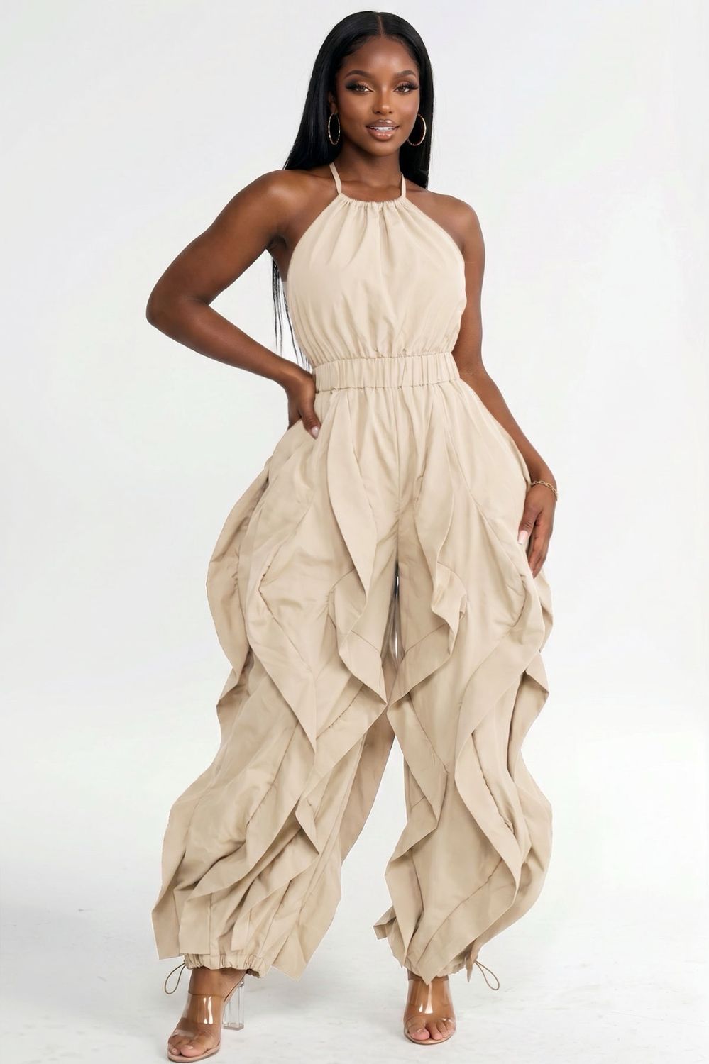 Mystical Jumpsuit-Beige