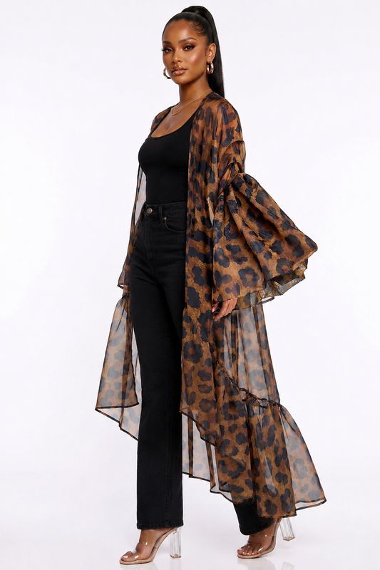 Coast To Coast Duster-Leopard