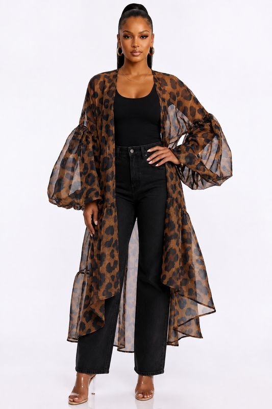 Coast To Coast Duster-Leopard