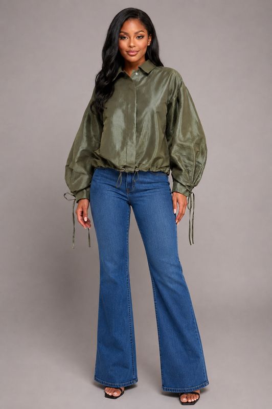 Around The Town Jacket-Olive