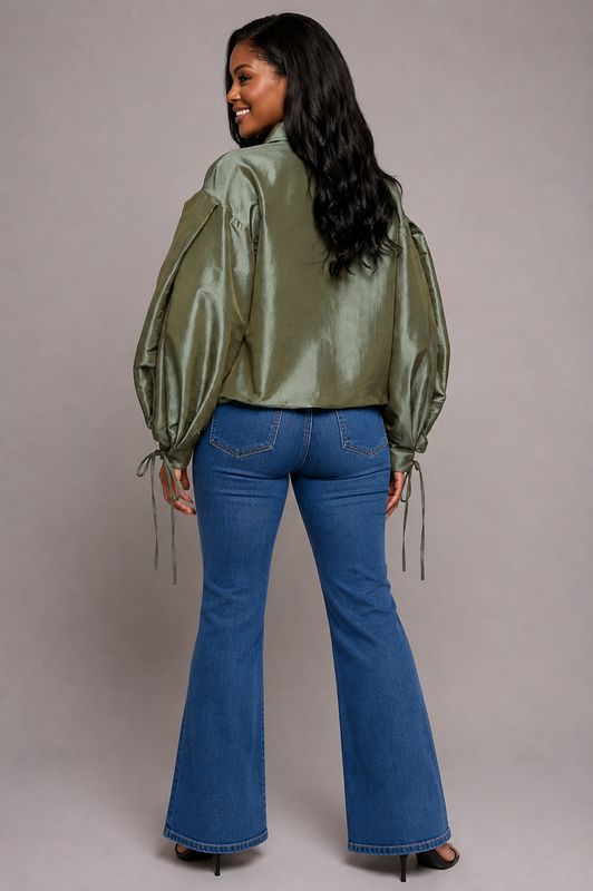 Around The Town Jacket-Olive