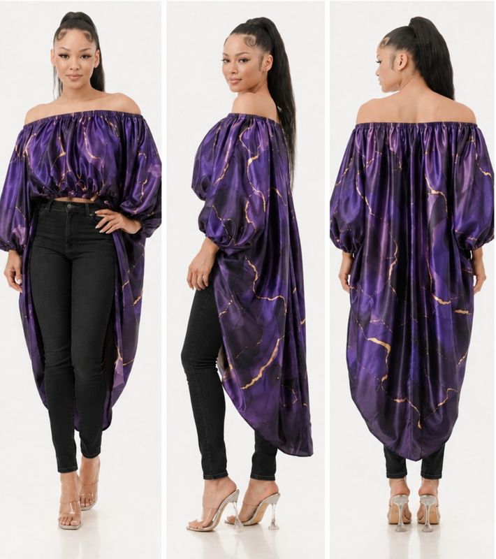 Good Days High Low Top-Purple