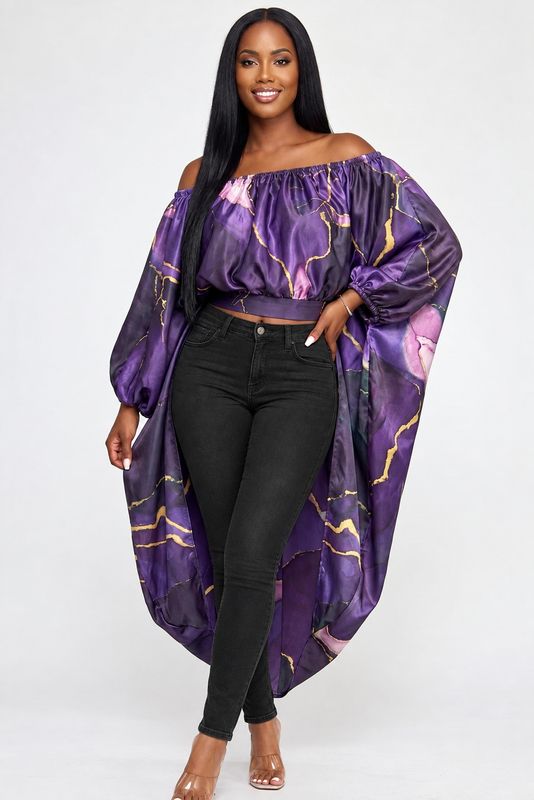 Good Days High Low Top-Purple