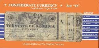 Confederate Currency Set D
