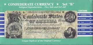 Confederate Currency Set B