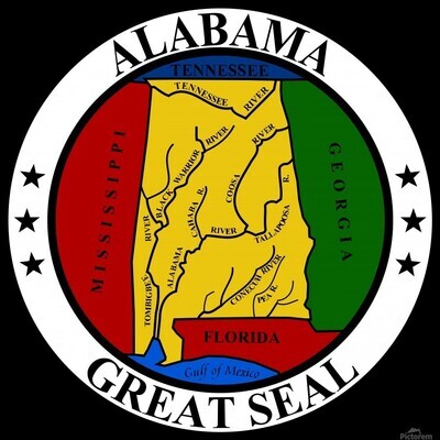 Great Seal Of Alabama Poster