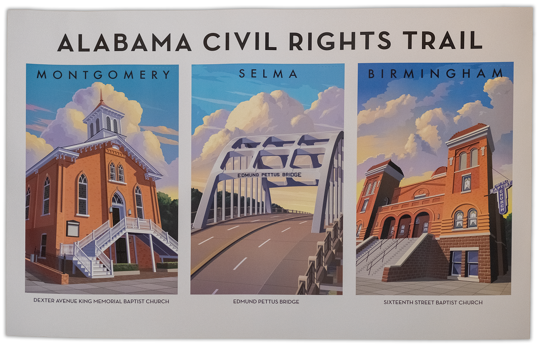 Alabama Civil Rights Trail Poster