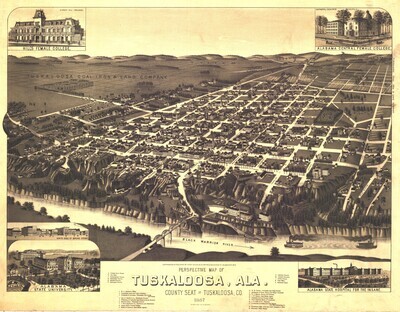 1887 Tuscaloosa Map