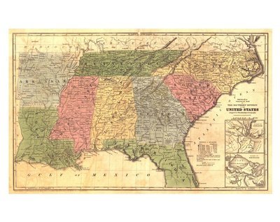 1845 Southern United States