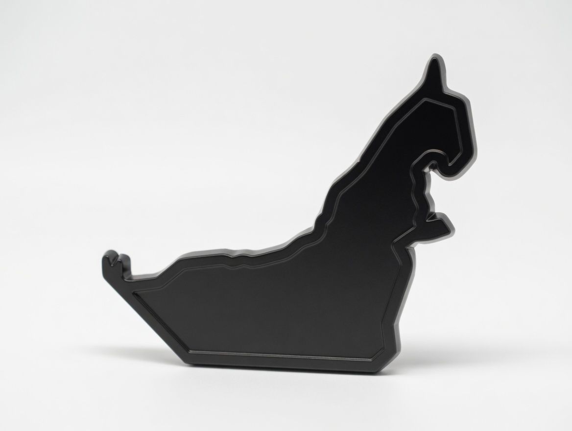 Geography Magnet (Matte Black)