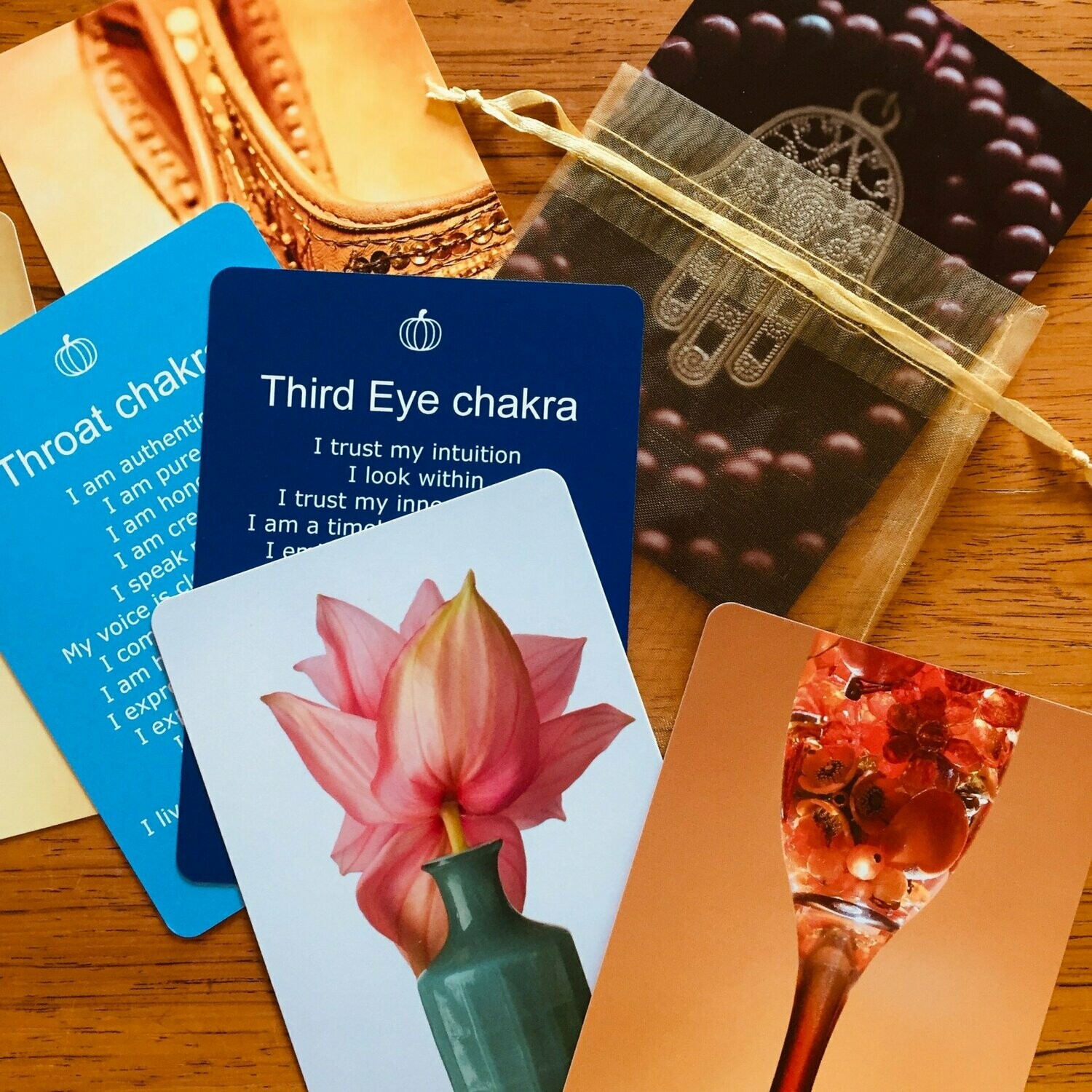 Chakra affirmation card set