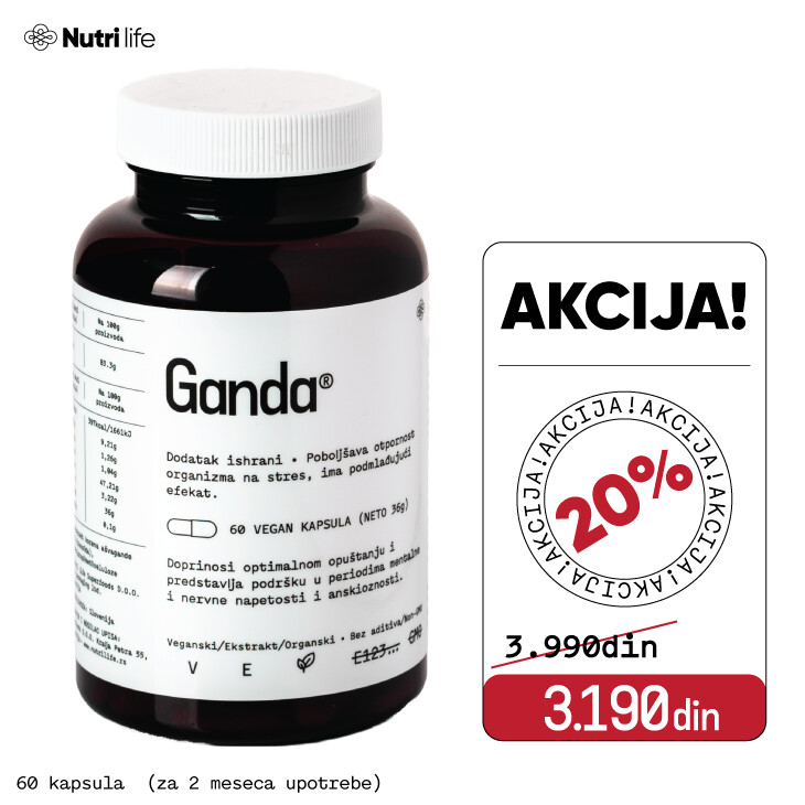 Ganda - br.1 Ašvaganda na svetu Ganda - br.1 Ašvaganda na svetu