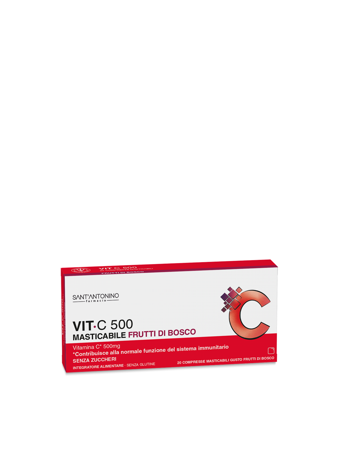 LFP VIT C 500 MASTIC FRUT20CPR