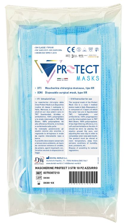 PROTECT MASKS MAS LIGHT BL10PZ PROTECT MASKS MAS LIGHT BL10PZ