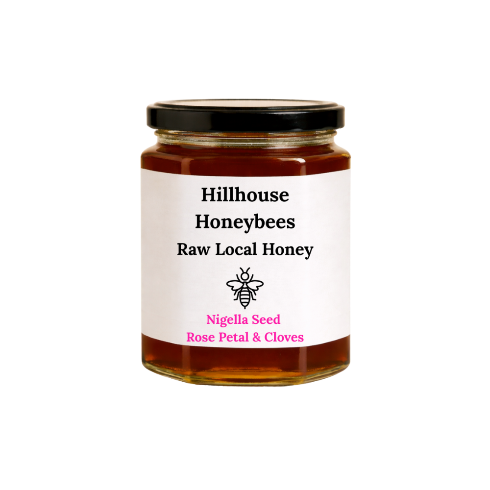 Nigella Seed, Rose Petal & Cloves Infused Honey (80g)