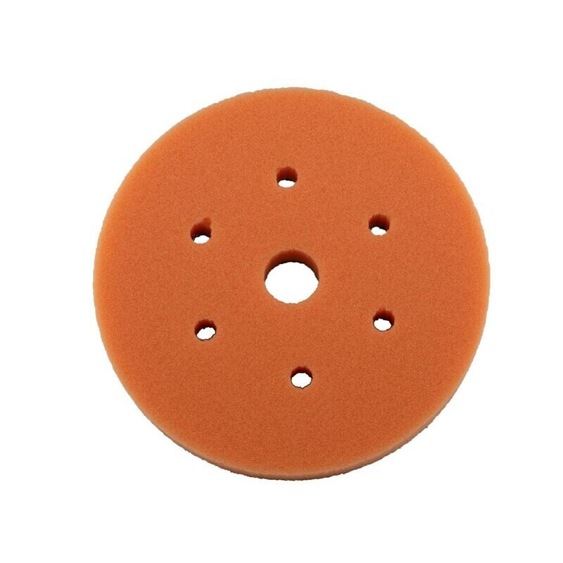 Americana Global 6" Medium Cut Foam Pad - Orange AMERICANA GLOBAL EXACT FIT COMPRESSION PADS
The Americana EFC foam pad was designed and manufactured right here in the United States. These pads can really go the distance saving you time and money in your business. All of our products were created by detailers for detailers because your success is important to us. We are familiar with the day in and day out struggles of paint correction. The Americana EFC foam pad is our answer to more efficient and effective paint correction.
THERE ARE A FEW KEY ATTRIBUTES WHICH SET US APART:
Exact Fit Design (The backing plate matches up perfectly with the edges of the pad)
Signature Ventilation Holes
The pores of the pad by design resist buffing liquid building up during correction
No De-lamination and No Glue failure
Designed to be durable and long lasting when used with Long throw DA machines
The exact fit design pad means our pad pairs up perfectly with the actual size of your backing plate, so you don't have to guess which pad fits on which backing plate.
WHY IS EXACT FIT IMPORTANT?
When Pad overage or excess foam hangs outside the parameter of your backing plate it causes two problems
First, the backing plate digs into the edge of the pad and begins to break down the edges of the pad over time. (Tearing itself apart)
Second, when the edge of the pad is broken down it will cause de-lamination and glue issues of the hook and loop from the foam pad.
The EFC Pad aligns perfectly with the backing plate of the Rupes machines and thus the edges of the pad will not be damaged by your machine. The exact fit design also allows for more consistent and even pressure of the pad to the paint surfaces. Even and consistent surface pressures equate to more correction power. This also allows the machine to run smoother by eliminating additional drag.
Next you will notice 6 ventilation holes built into the pad which conveniently align with the Rupes backing plates. The long throw and DA machines have dramatically increased time and efficiency throughout the paint correction process; Consequently, they also generate a ton of heat. Over time the cell structure of the foam is flattened, and the center of the pad will begin to sink in.
Americana EFC pads with their proprietary ventilation holes allow the pad to run much cooler which for you means:
Increased longevity and durability making our pads some of the longest lasting in the industry
Increase the cycle time of your buffing liquids before the carrying solvents are broken down
Increased air flow prolongs the life of the cell structure within the pad which means less pad breakdown
Cooler temps resist common glue failure and delamination of the hook and loop
We recommend using compressed air and a tornador to clean your pad between passes. This process can allow you to correct a full car with just one pad without having to switch frequently. To sum it all up when using the Americana Global EFC foam Pad, you get faster pad rotation, controlled polishing, less heat, equal pad compression for more cut and longer durability.