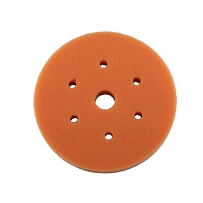 Americana Global 6" Medium Cut Foam Pad - Orange AMERICANA GLOBAL EXACT FIT COMPRESSION PADS
The Americana EFC foam pad was designed and manufactured right here in the United States. These pads can really go the distance saving you time and money in your business. All of our products were created by detailers for detailers because your success is important to us. We are familiar with the day in and day out struggles of paint correction. The Americana EFC foam pad is our answer to more efficient and effective paint correction.
THERE ARE A FEW KEY ATTRIBUTES WHICH SET US APART:
Exact Fit Design (The backing plate matches up perfectly with the edges of the pad)
Signature Ventilation Holes
The pores of the pad by design resist buffing liquid building up during correction
No De-lamination and No Glue failure
Designed to be durable and long lasting when used with Long throw DA machines
The exact fit design pad means our pad pairs up perfectly with the actual size of your backing plate, so you don't have to guess which pad fits on which backing plate.
WHY IS EXACT FIT IMPORTANT?
When Pad overage or excess foam hangs outside the parameter of your backing plate it causes two problems
First, the backing plate digs into the edge of the pad and begins to break down the edges of the pad over time. (Tearing itself apart)
Second, when the edge of the pad is broken down it will cause de-lamination and glue issues of the hook and loop from the foam pad.
The EFC Pad aligns perfectly with the backing plate of the Rupes machines and thus the edges of the pad will not be damaged by your machine. The exact fit design also allows for more consistent and even pressure of the pad to the paint surfaces. Even and consistent surface pressures equate to more correction power. This also allows the machine to run smoother by eliminating additional drag.
Next you will notice 6 ventilation holes built into the pad which conveniently align with the Rupes backing plates. The long throw and DA machines have dramatically increased time and efficiency throughout the paint correction process; Consequently, they also generate a ton of heat. Over time the cell structure of the foam is flattened, and the center of the pad will begin to sink in.
Americana EFC pads with their proprietary ventilation holes allow the pad to run much cooler which for you means:
Increased longevity and durability making our pads some of the longest lasting in the industry
Increase the cycle time of your buffing liquids before the carrying solvents are broken down
Increased air flow prolongs the life of the cell structure within the pad which means less pad breakdown
Cooler temps resist common glue failure and delamination of the hook and loop
We recommend using compressed air and a tornador to clean your pad between passes. This process can allow you to correct a full car with just one pad without having to switch frequently. To sum it all up when using the Americana Global EFC foam Pad, you get faster pad rotation, controlled polishing, less heat, equal pad compression for more cut and longer durability.