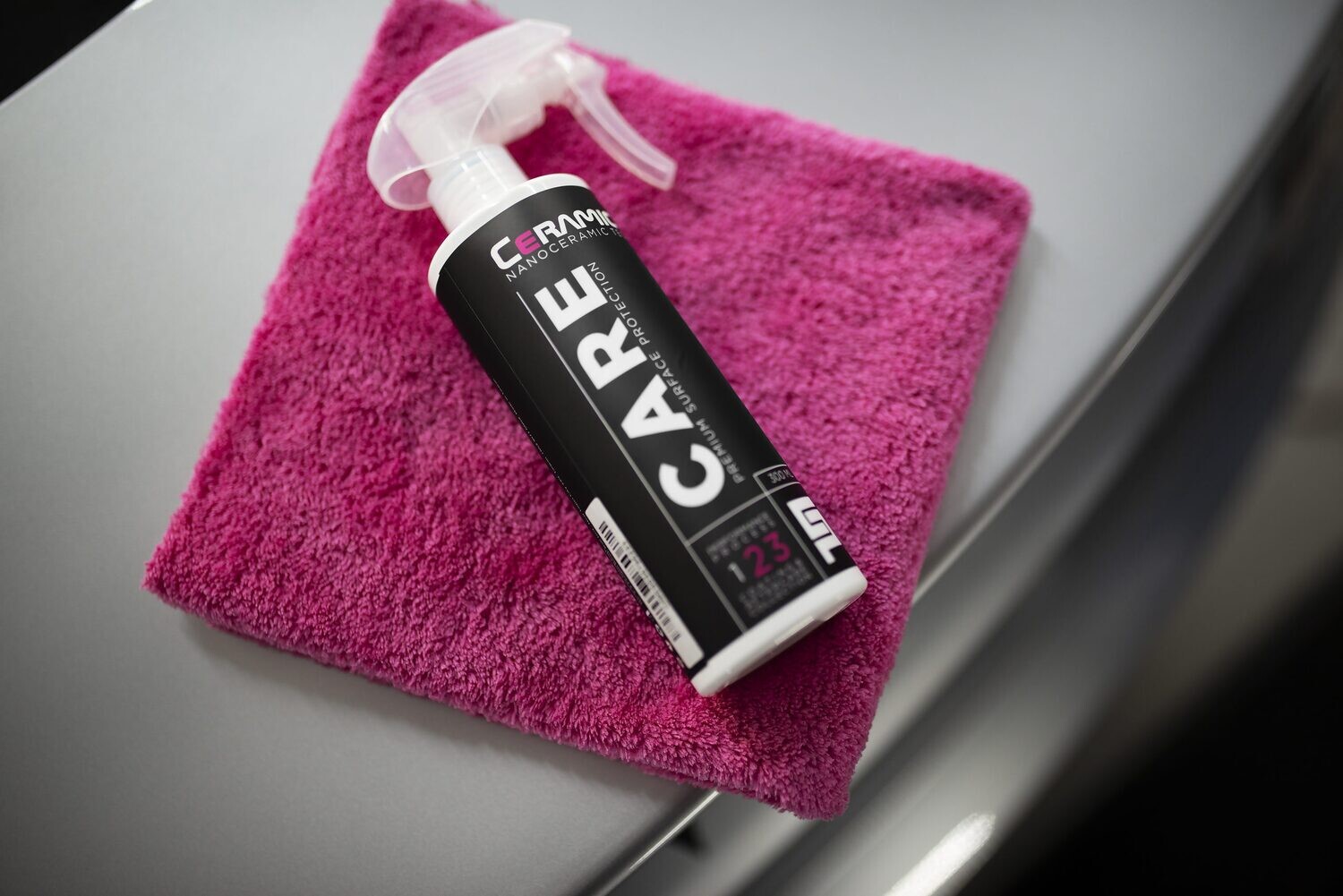 Ceramic Pro care is a multifunctional water-based nanoceramic coating for all types of surfaces that does not require professional installation. Ceramic Pro Care is designed to be a stand alone DIY product as well as the ideal maintenance solution for any ceramic coating. The product increases the longevity and maintains the performance of other Ceramic Pro coatings, as well as helps to prevent water spots.