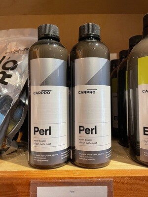 CARPRO Perl PERL Coat by CARPRO is a water-based, protective coating for plastics, rubber, and leather. PERL Coat restores the like-new appearance of these surfaces and keeps them looking good with strong UV and hydrophobic protection. Best of all, PERL Coat lasts up to three months!