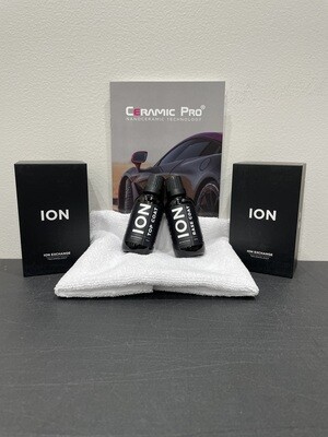 Ultimate ION Package Deposit Deposit for Ultimate ION package on your vehicle!
Decontamination wash, single stage polish, 2 layers of ION Base and 1 of ION Top, Ceramic Pro Wheel & Caliper on wheel faces, and Ceramic Pro Glass on all windows.